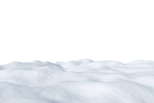 istock White snowy field isolated on white background. 1079777218