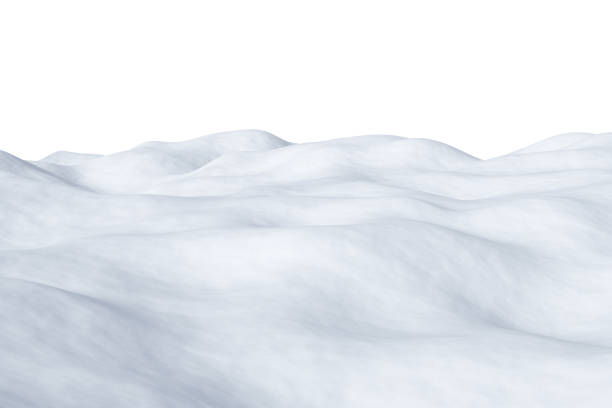 istock White snowy field, isolated on white background 1079777384