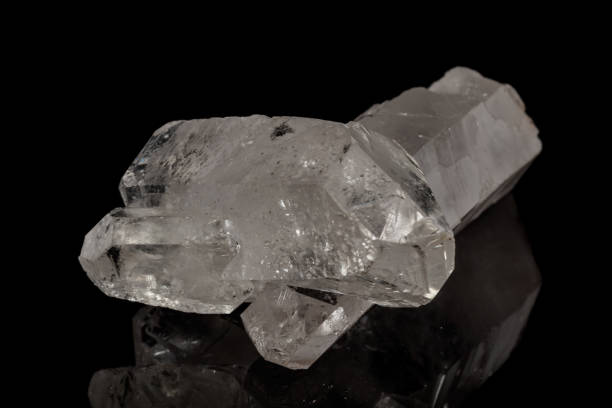 istock Macro mineral stone rhinestone on a black background 1079783722