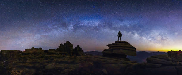istock The whole Milky way over the moutains 1079785698