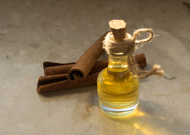 istock Cinnamon Oil in Glass Bottle 1079794422