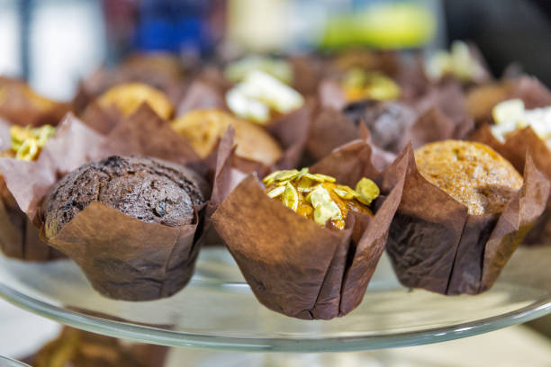 istock muffins on glass plate closeup 1079799924