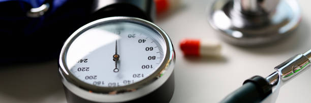 istock Device for measuring blood pressure in doctor 1079800068