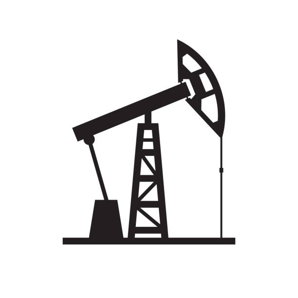 istock Oil Pump - black icon on white background vector illustration for website, mobile applicaton, presentation, infographic. Graphic design element. 1079800296