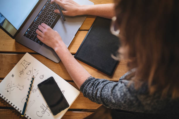 istock Graphic designer working hard at home 1079821558