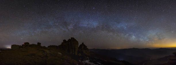 istock The whole Milky way over the moutains 1079822302