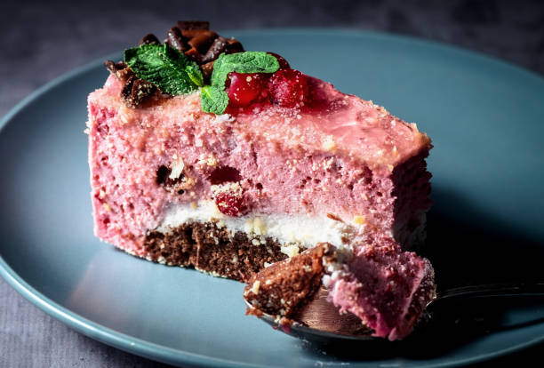 istock Delicious dessert souffle with cranberries on a plate 1079822442