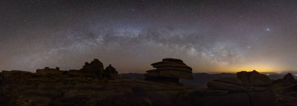 istock The whole Milky way over the moutains 1079822494