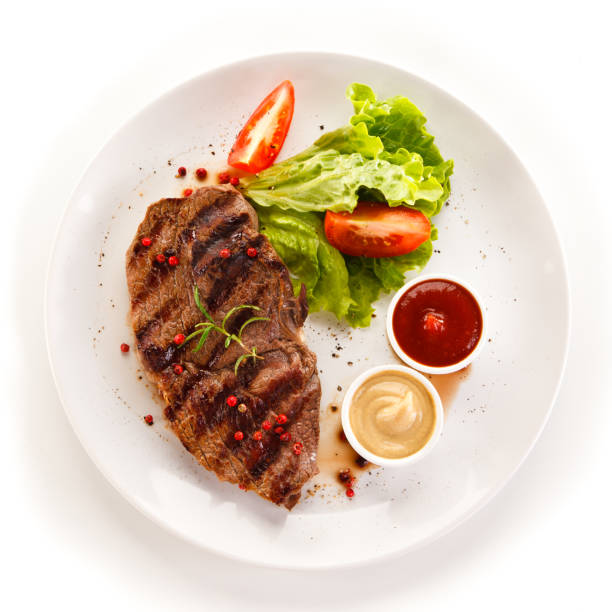 istock Grilled meat and vegetables 1079825594