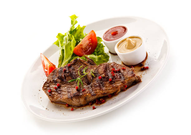 istock Grilled meat and vegetables 1079826180