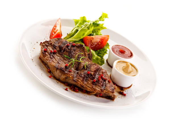 istock Grilled meat and vegetables 1079826276