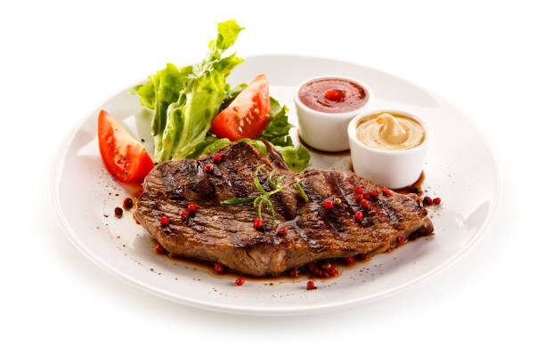 istock Grilled meat and vegetables 1079826372