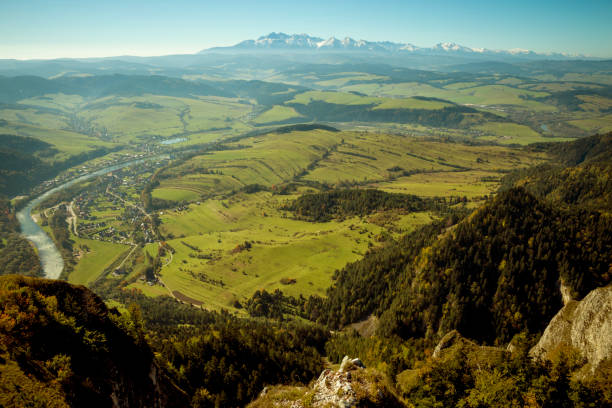 Amazing view on Tatra mountains from Pieniny, Poland Amazing view on Tatra mountains from Pieniny, Poland szczawnica stock pictures, royalty-free photos & images