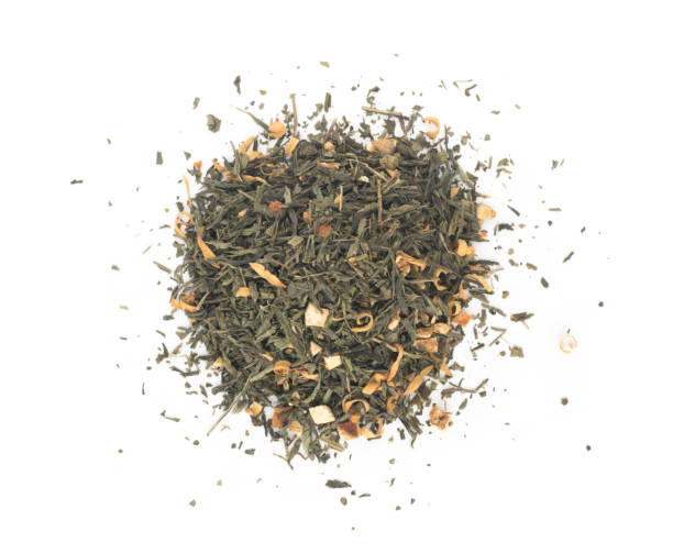 istock Heap of Dry Green Tea with Additives 1079836408