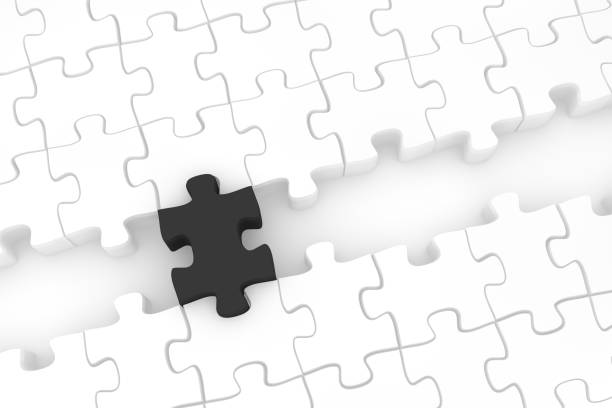 istock Jigsaw puzzle pieces, Leadership and teamwork concept background 1079842920
