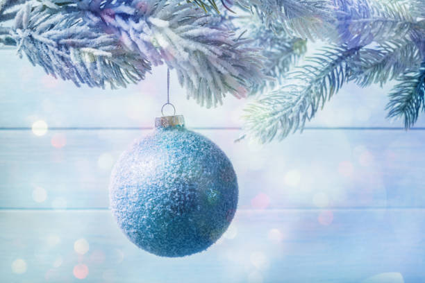istock New Year background with Christmas ball. 1079843036