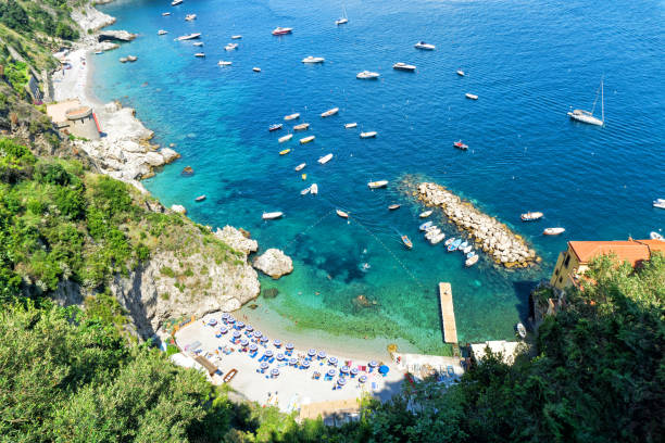 istock Beautiful beach on Amalfi coast 1079870358