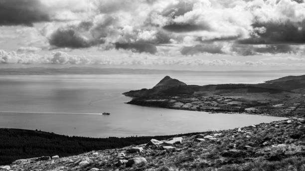 istock Ferry arriving to a harbor on an island 1079870464