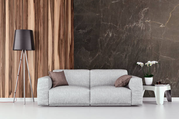 istock Living room with sofa, decoration and copy space 1079871146