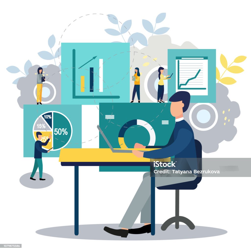 Ảnh Minh Họa Về Kinh Doanh Nhân Viên Đang Học Đồ Họa Minh Họa Cho ...