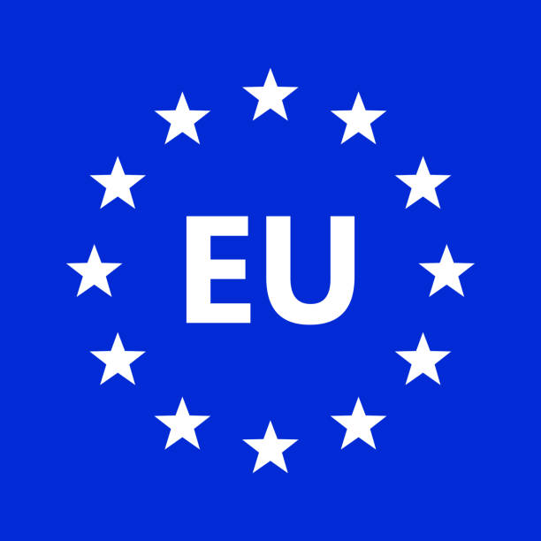 логотип европейского союза. векторная иллюстрация. - european union symbol stock illustrations
