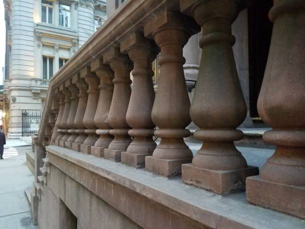 Stone balustrade exterior architectural detail