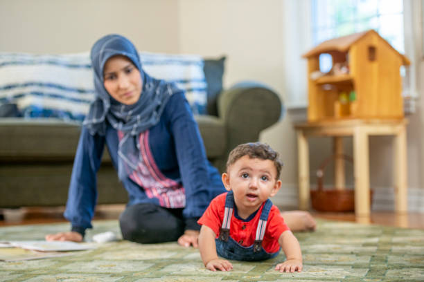 istock Mother and baby boy 1079898542