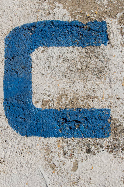 istock painted letter on vintage wall 1079903814