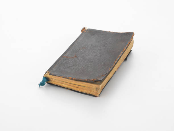 istock Old antique vintage hard cover book. 1079910048