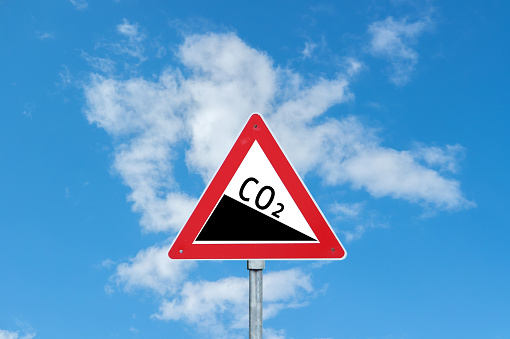 Señal de advertencia de CO2 photo