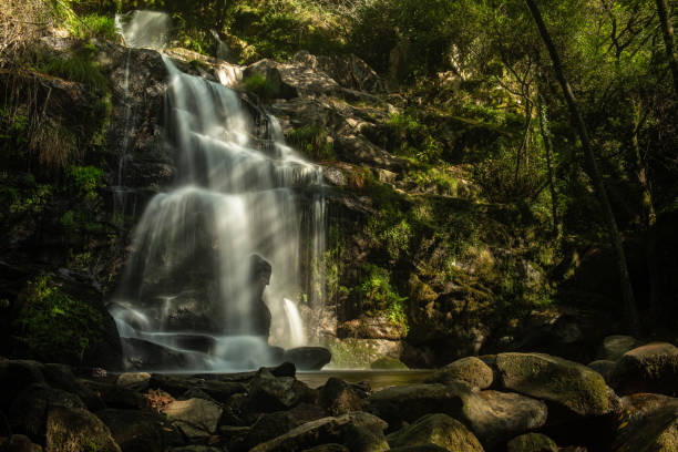 istock Beautiful waterfall in Cabreia Portugal 1079928218