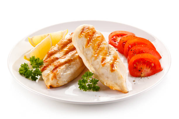 istock Roast chicken fillets and vegetables 1079932218