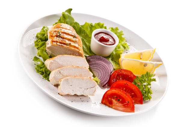 istock Roast chicken fillets and vegetables 1079932490