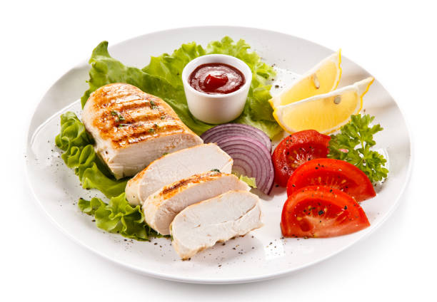 istock Roast chicken fillets and vegetables 1079932568