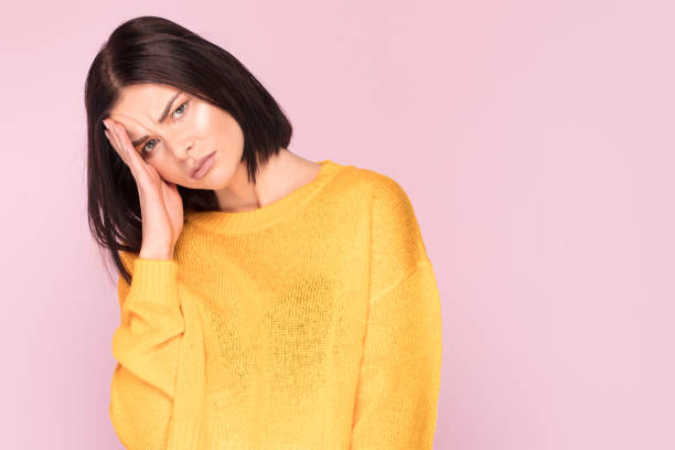 istock Beautiful woman, emotions, facial expression. 1079932598