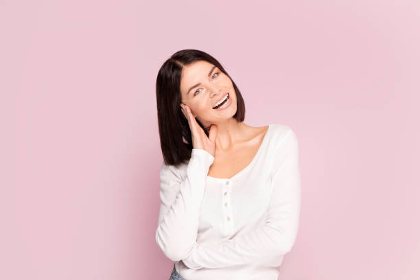 istock Beautiful woman, emotions, facial expression. 1079937022