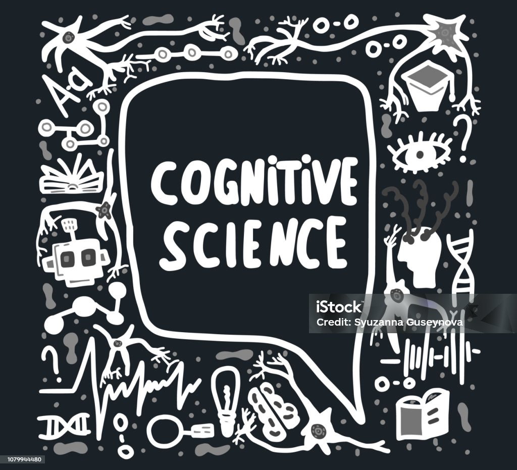 Cognitive Lettering Cognitive Science Handwritten Lettering Stock Illustration - Download ...