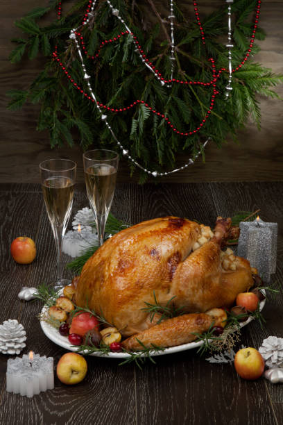 istock Roasted Christmas Turkey with Grab Apples 1079963250