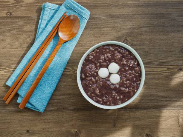 istock Korean food Red bean porridge 1079978232