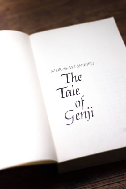 istock Open Book, Title Page: The Tale of Genji 1079980410