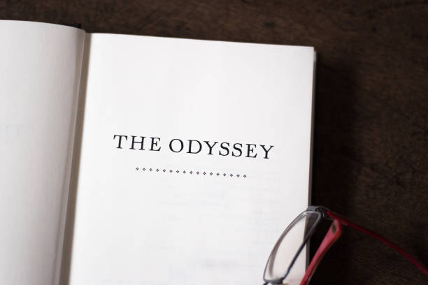 istock Open Book, Title Page: The Odyssey (Homer), Eyeglasses 1079995866