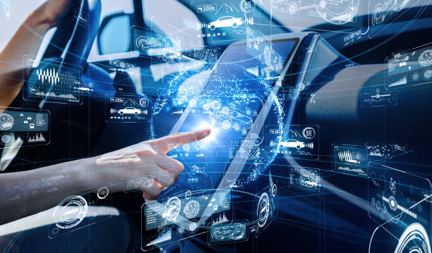 istock Autonomous car concept. Driverless vehicle. 1079995918