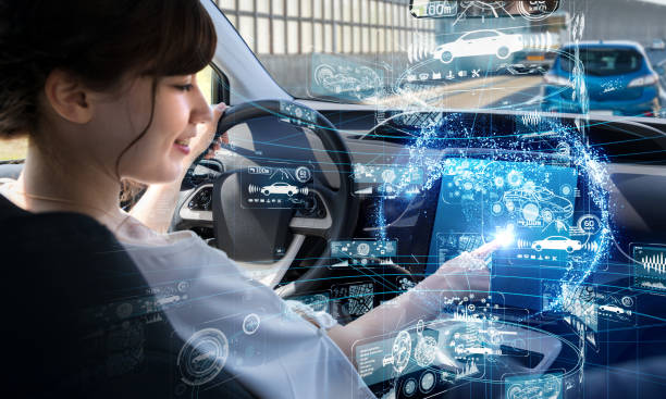 istock Autonomous car concept. Driverless vehicle. 1079995922