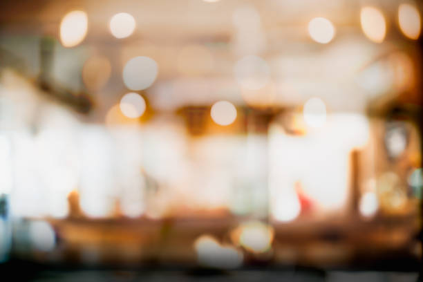 istock Abstract blur and defocused interior coffee shop or cafe for background. 1079997276