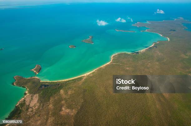 Aerial View And The Landscape At The Edge Of Northern Part Of Australia Called Arafura Sea Northern Territory State Of Australia Stock Photo - Download Image Now