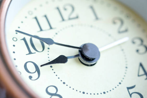 istock The image of the alarm clock face nine o'clock. 1080025946