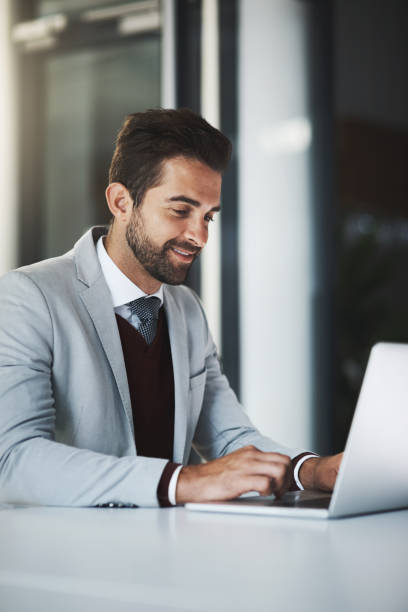 istock Updating his clients via email 1080068000