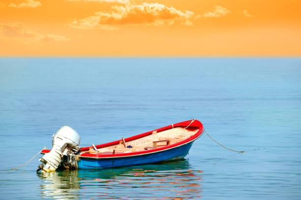 istock Fishing boat on sea 1080084184