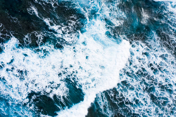 istock Aerial shooting of powerful waves. 1080096478