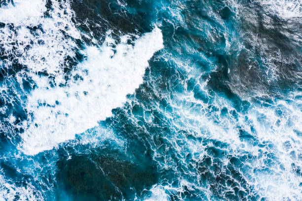 istock Aerial shooting of strong waves. 1080096480